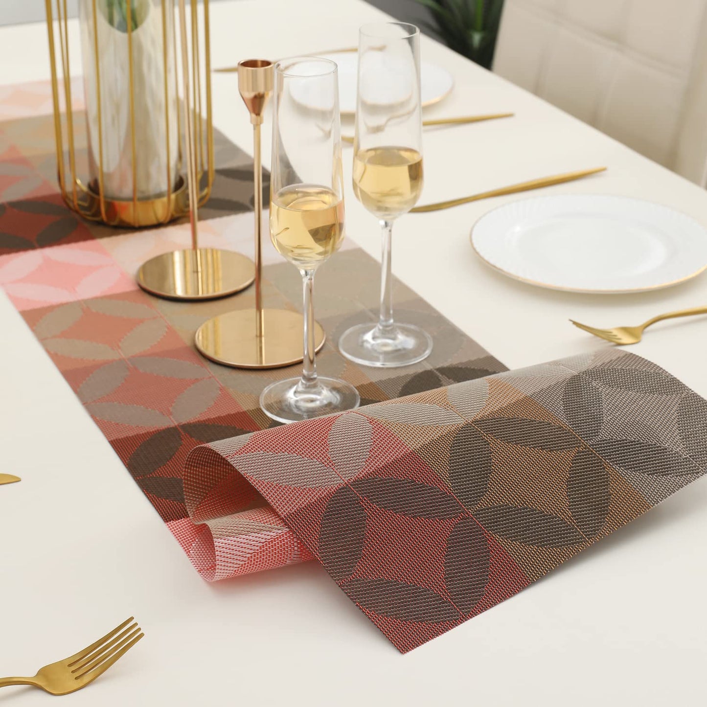 Dining Table Runner – Polyester Blend, Easy-Clean – 30x135 cm