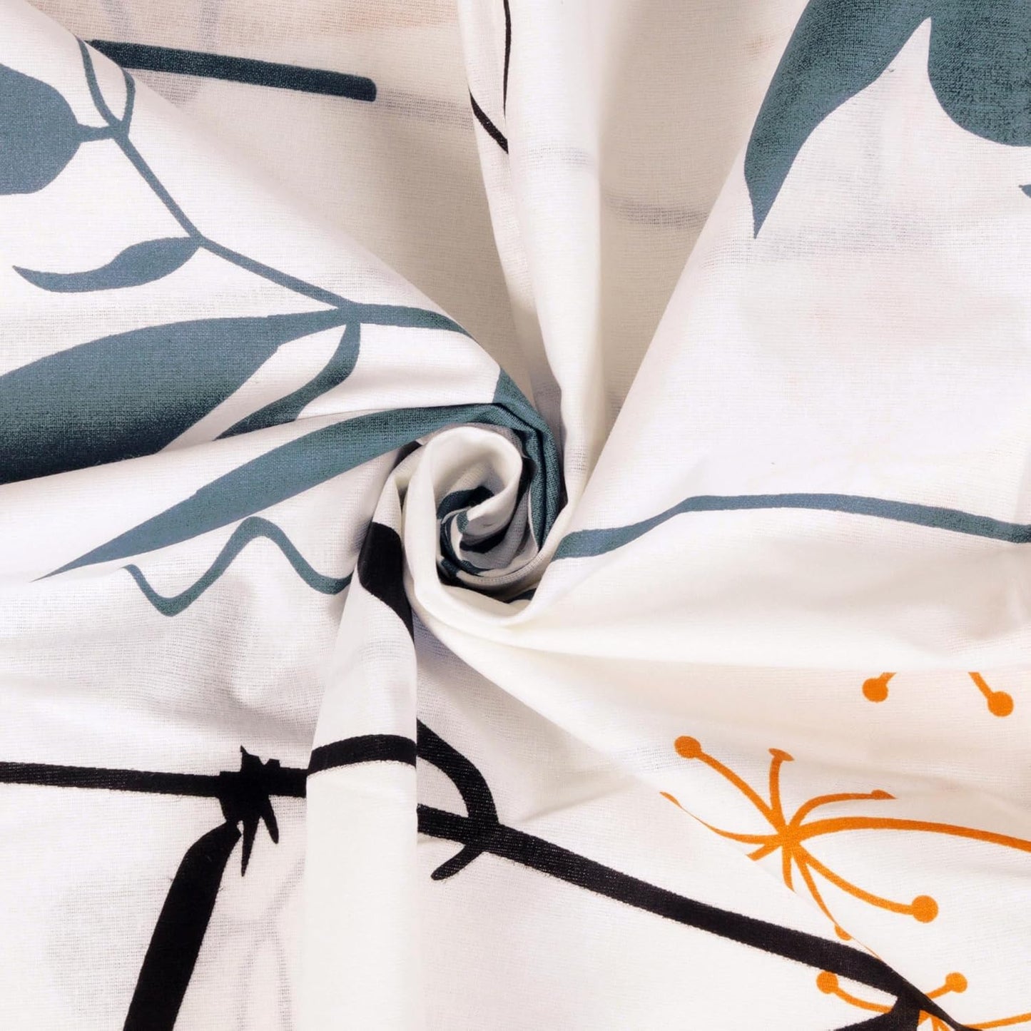 Bedsheet Set - Cotton 190 TC - Double Bed, Floral, 2 Pillow Covers