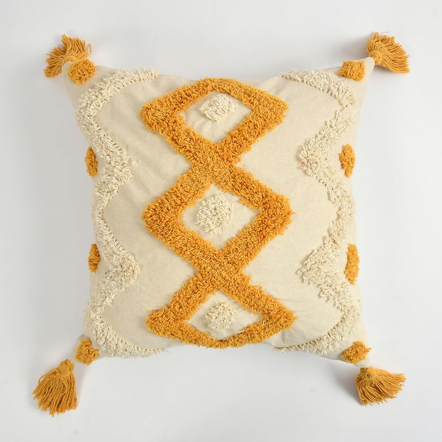 Tufted Cushion Cover – 100% Cotton – 16x16 inch – Wholesale Home Textiles