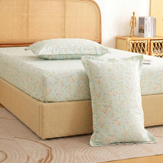 Bedsheet | Elastic Fitted Microfiber 240 TC | King, 3-Piece, 2 Colours | Wrinkle-Free