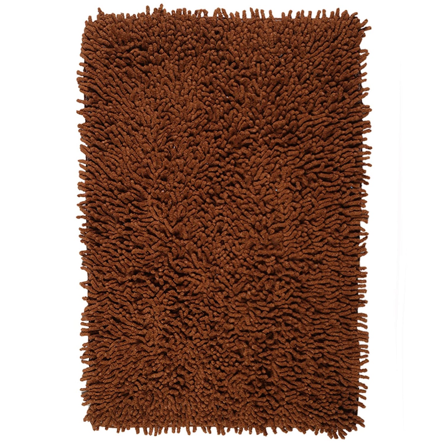 Shaggy Anti-Skid Cotton Bath Mat 40x60 CM | Soft, Absorbent, Washable Floor Mat for Bathroom, Kitchen
