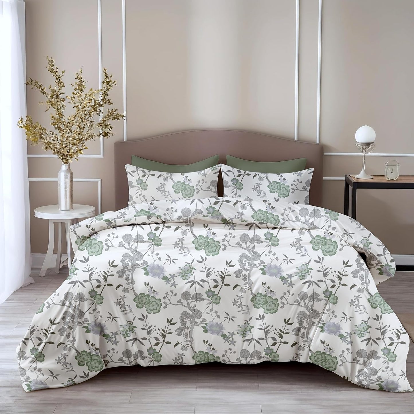 Double Bed Bedsheet Set - 100% Cotton 144TC - Soft & Breathable, 2 Pillow Covers