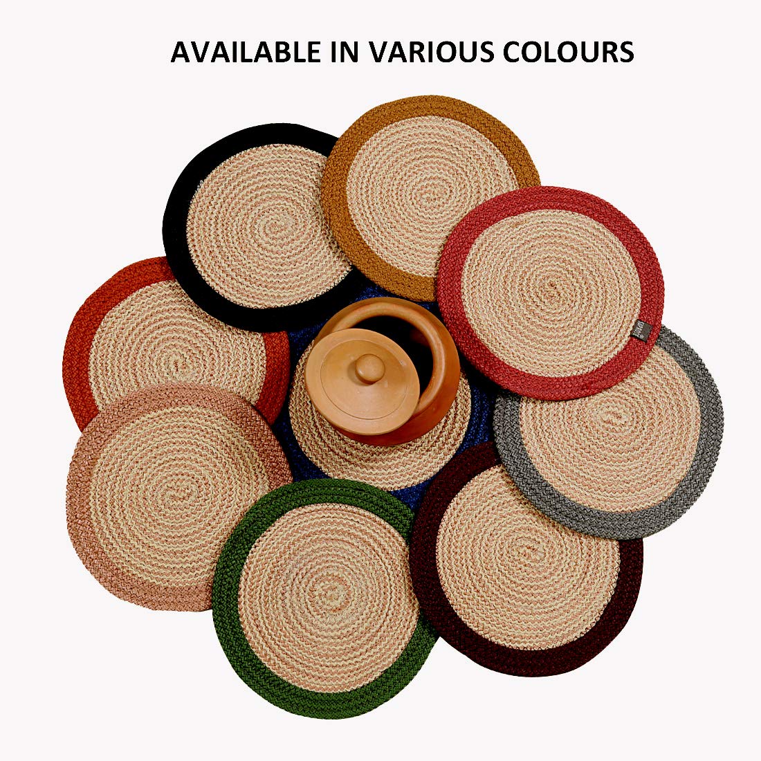 Trivet Set – Polypropylene Machine Washable – 23cm Round 3-Piece