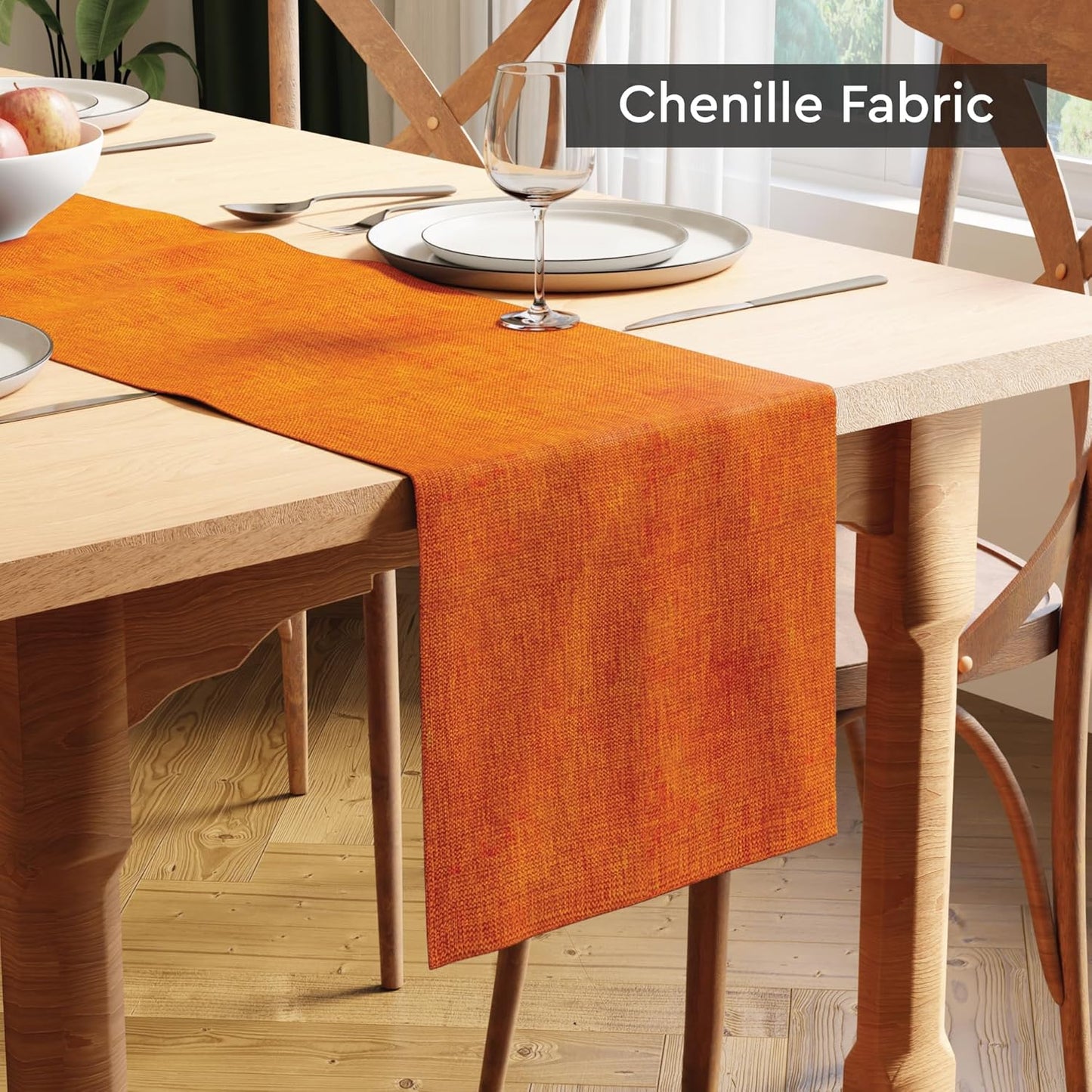 Wholesale Dining Table Runner – Chenille Fabric, Machine Washable – 32x150 cm