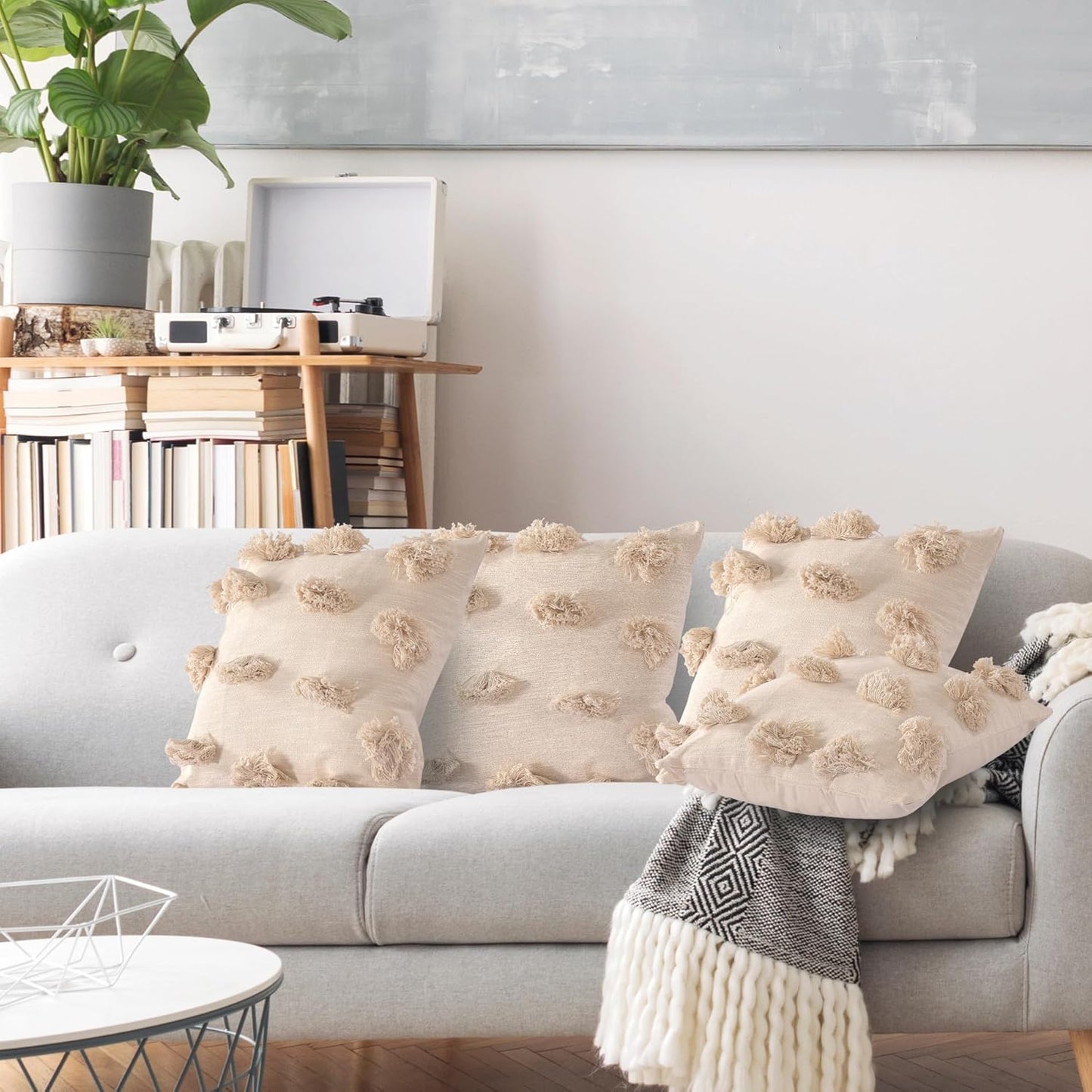 Wholesale Cushion Cover – Tufted Pom-Pom 100% Cotton – 45x45 cm (2-Pack)