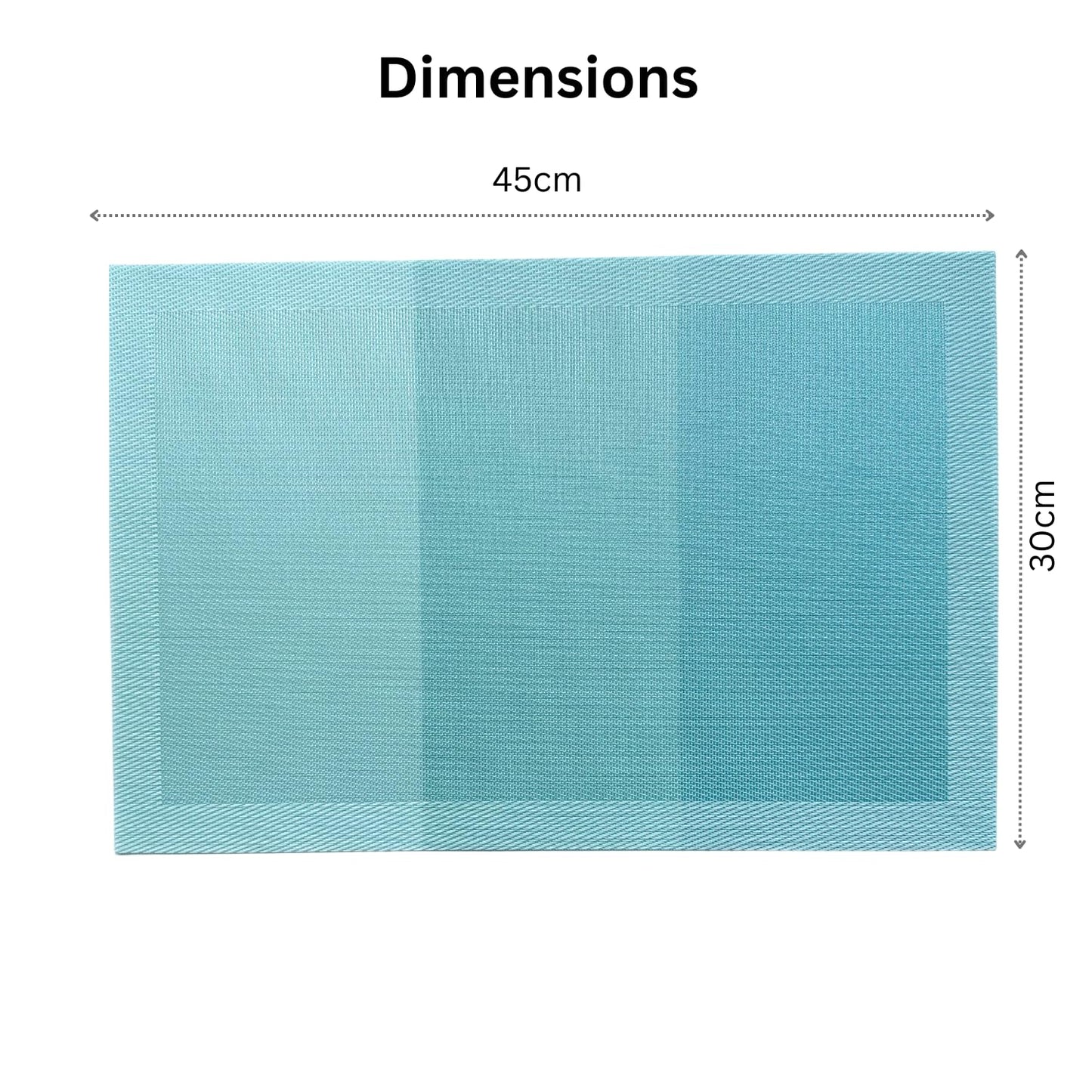Woven PVC Dining Placemats – Heat Resistant, Anti-Skid – Set of 4
