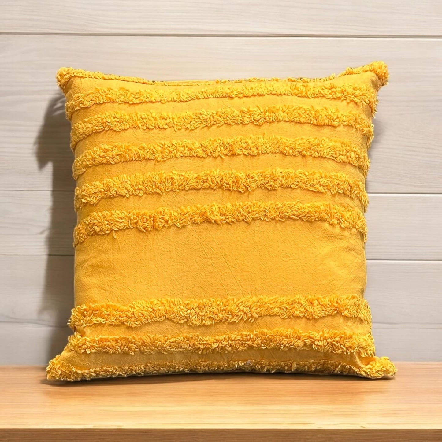 Tufted Cushion Cover – 100% Cotton Boho Style – 16x16 inch (Wholesale)