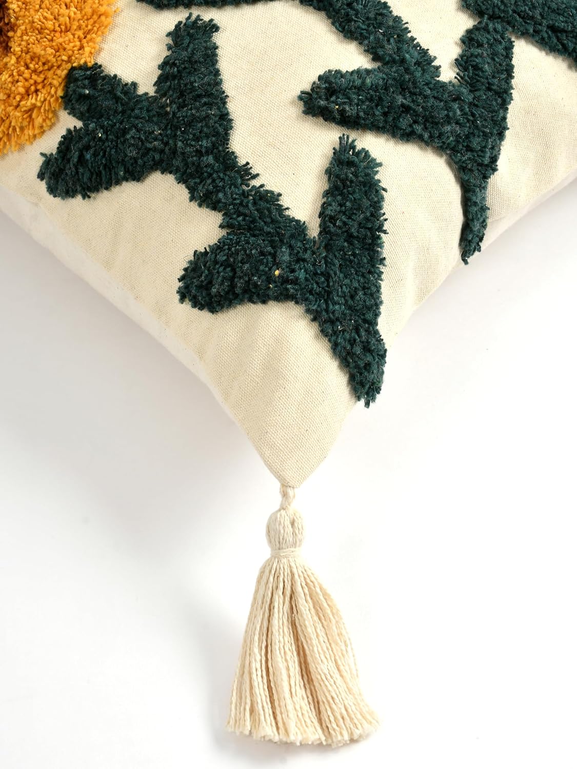 Cotton Tufted Cushion Cover – 16x16 inch – Retail Home Decor