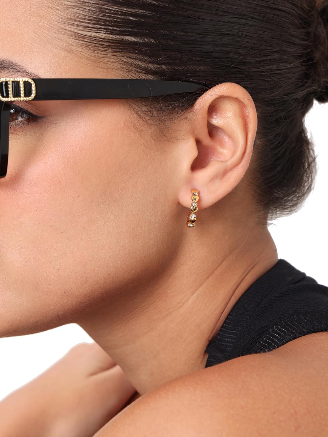 14K Gold Plated Earring Sets – Hypoallergenic – 2 Pairs