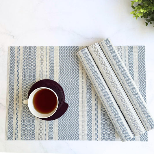 Dining Table Placemats – Woven PVC Vinyl – Set of 4 – Anti-Skid
