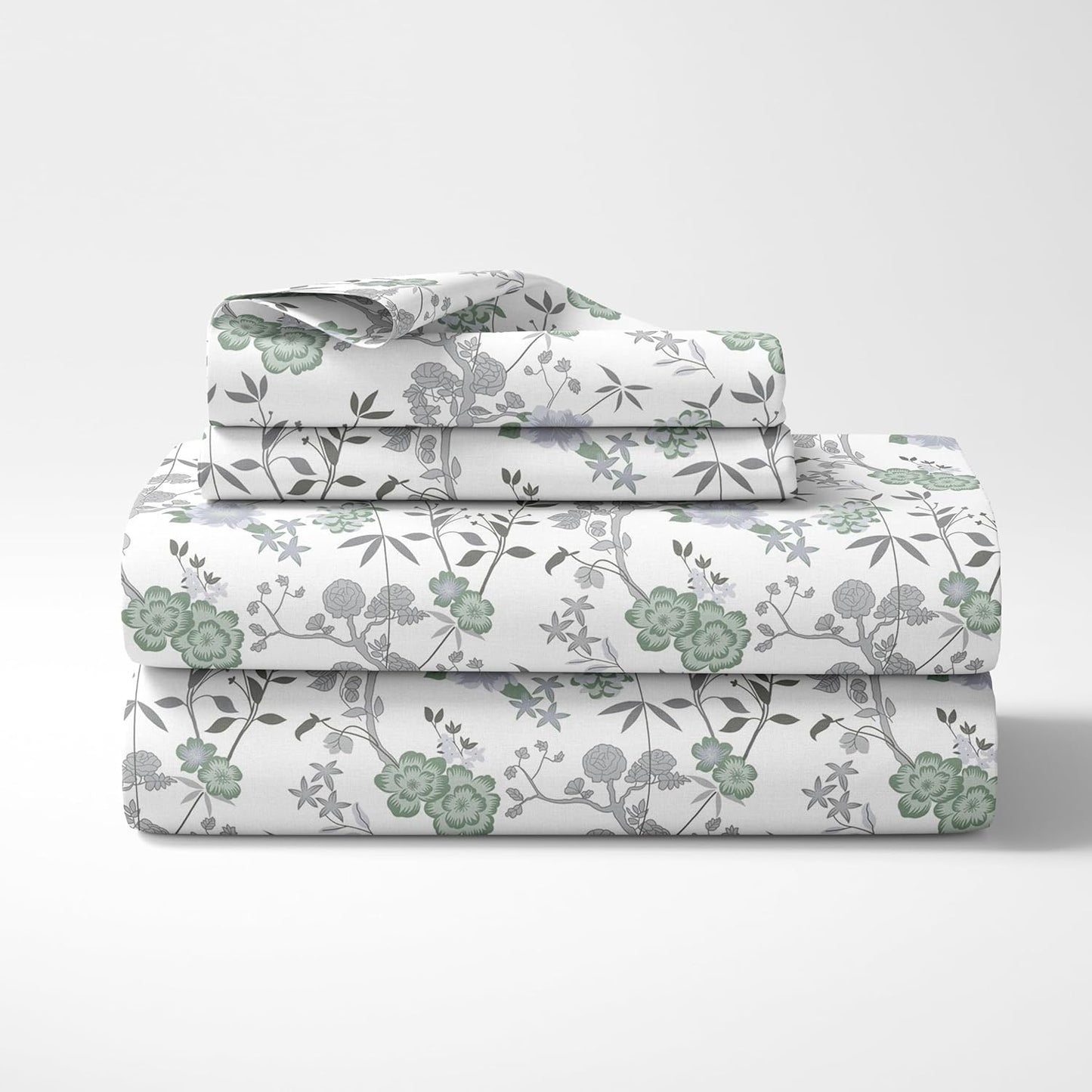 Double Bed Bedsheet Set - 100% Cotton 144TC - Soft & Breathable, 2 Pillow Covers