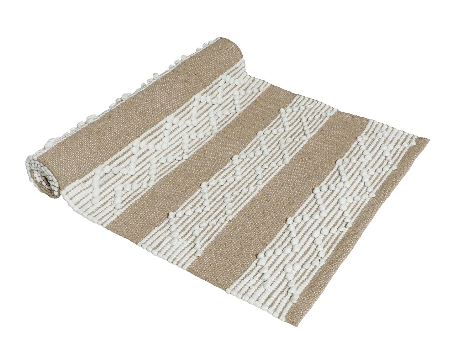 Hand Woven Cotton Rug – Export Quality – 2x5 ft (60x152 cm)