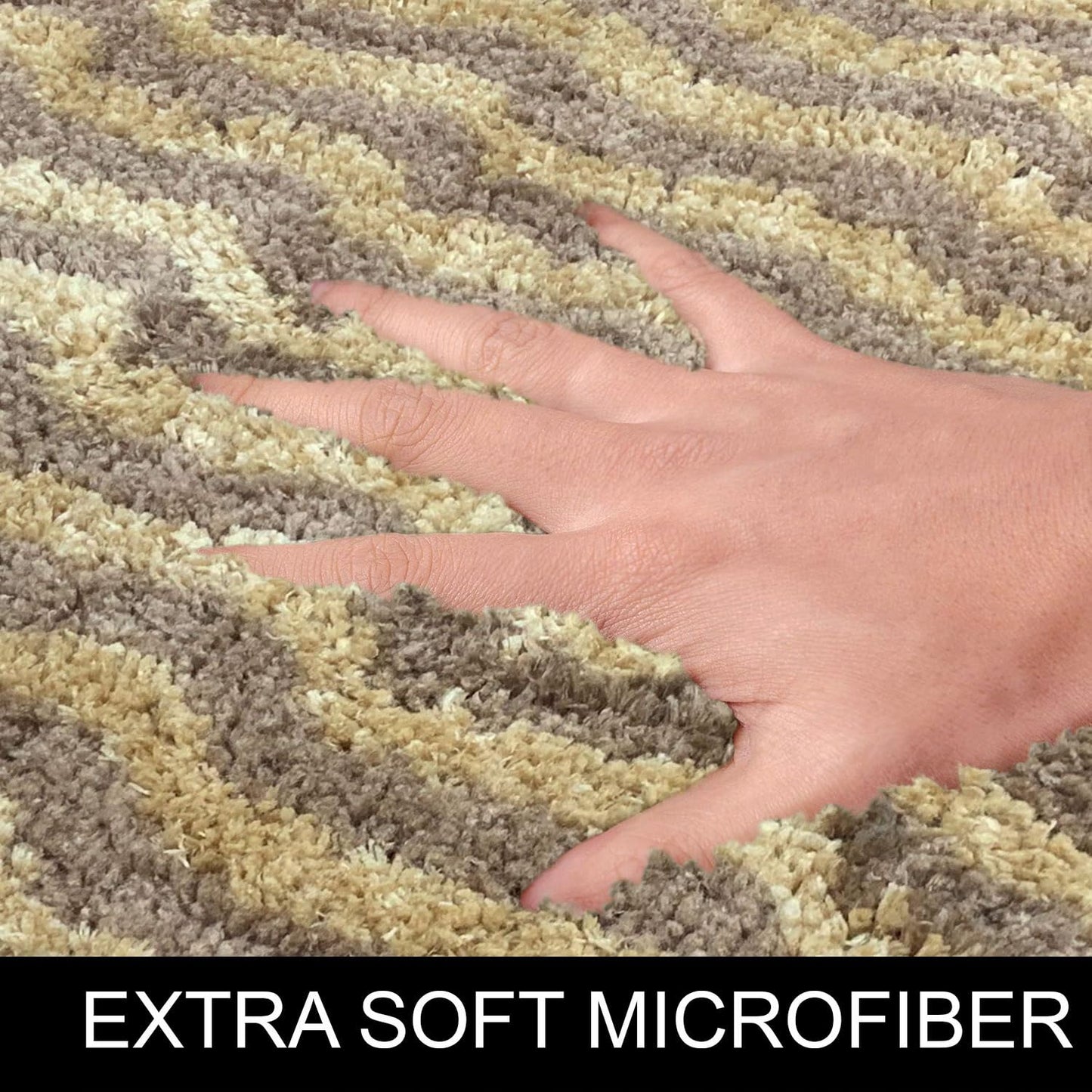 Berlin Super Soft Microfiber Bath Mat 38x58 cm | Anti-Slip, Washable Bathroom Floor Mat