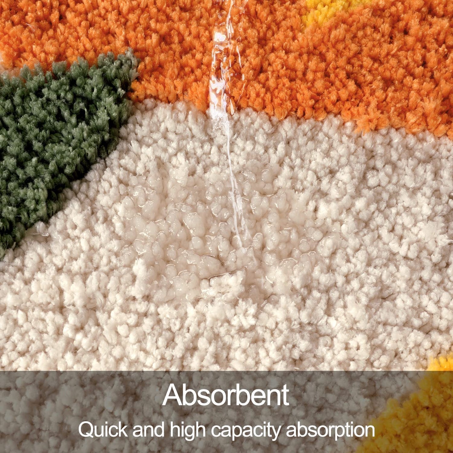 Luxurious Super Soft Anti-Skid 2000 GSM Microfiber Bath Mat 40x60 cm Pack of 1 | Absorbent Door Floor Mat for Home Bathroom Kitchen