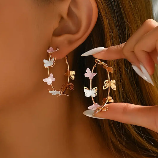 Boho Hoop Earrings - Iron Casual Daily Wear
