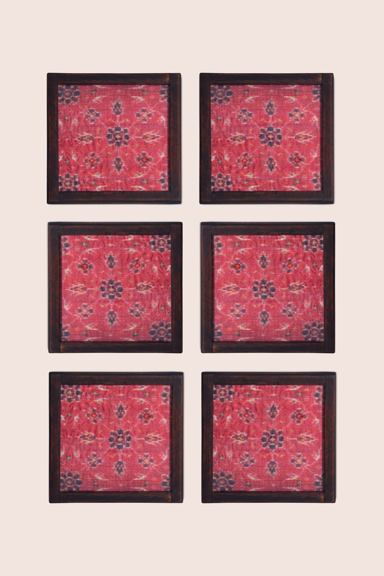 Gauhar Handwoven Coasters Set of 2 pcs with Coaster Holder
