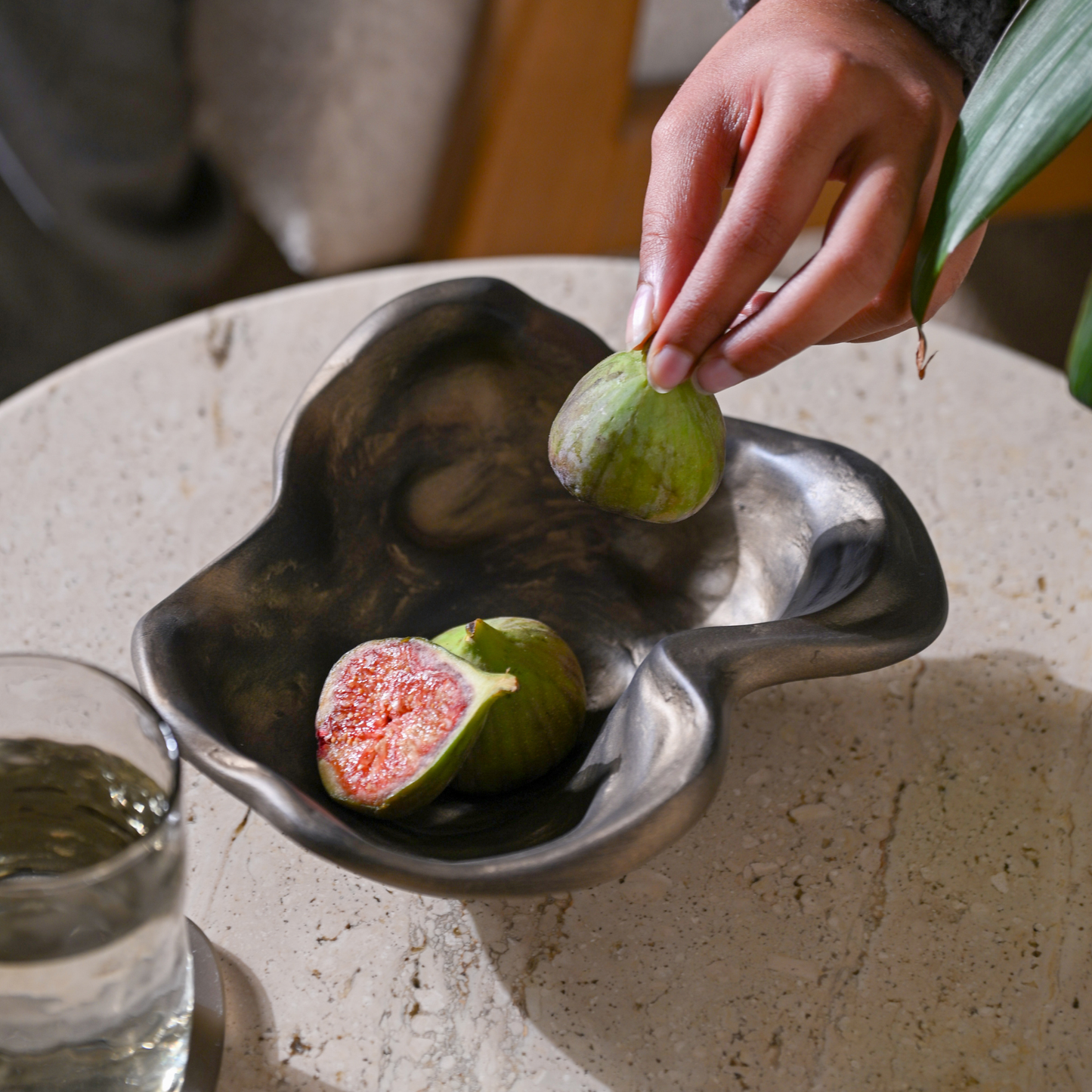 Marble Dust Serving Bowl - Two Sizes, Food-Safe