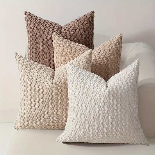 Fleece Office Chair Cushion Cover Set - Double Sided, Washable