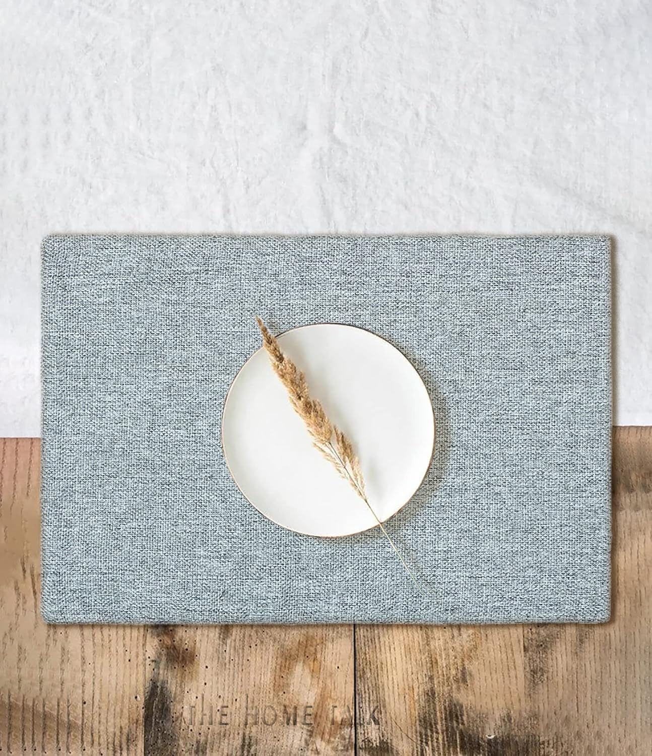 Table Placemat Set – Jute & Polyester, Heat-Resistant – 12"x18" (Set of 4)