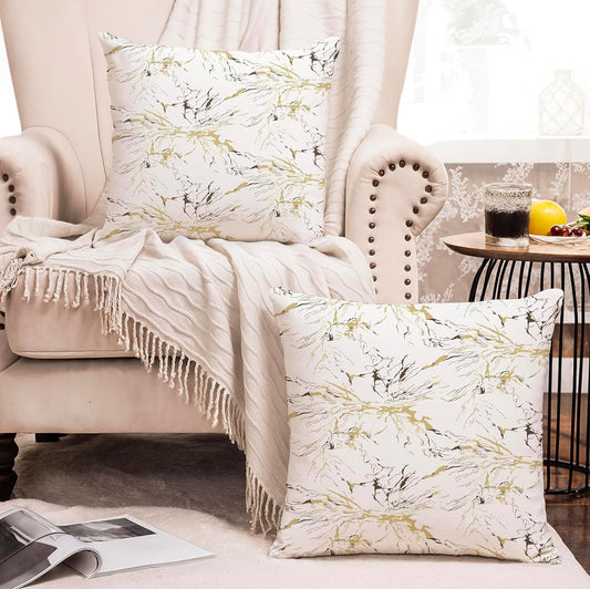 Cushion Covers – Poly Cotton 180 GSM Modern Print – 16x16 Inch Set of 2