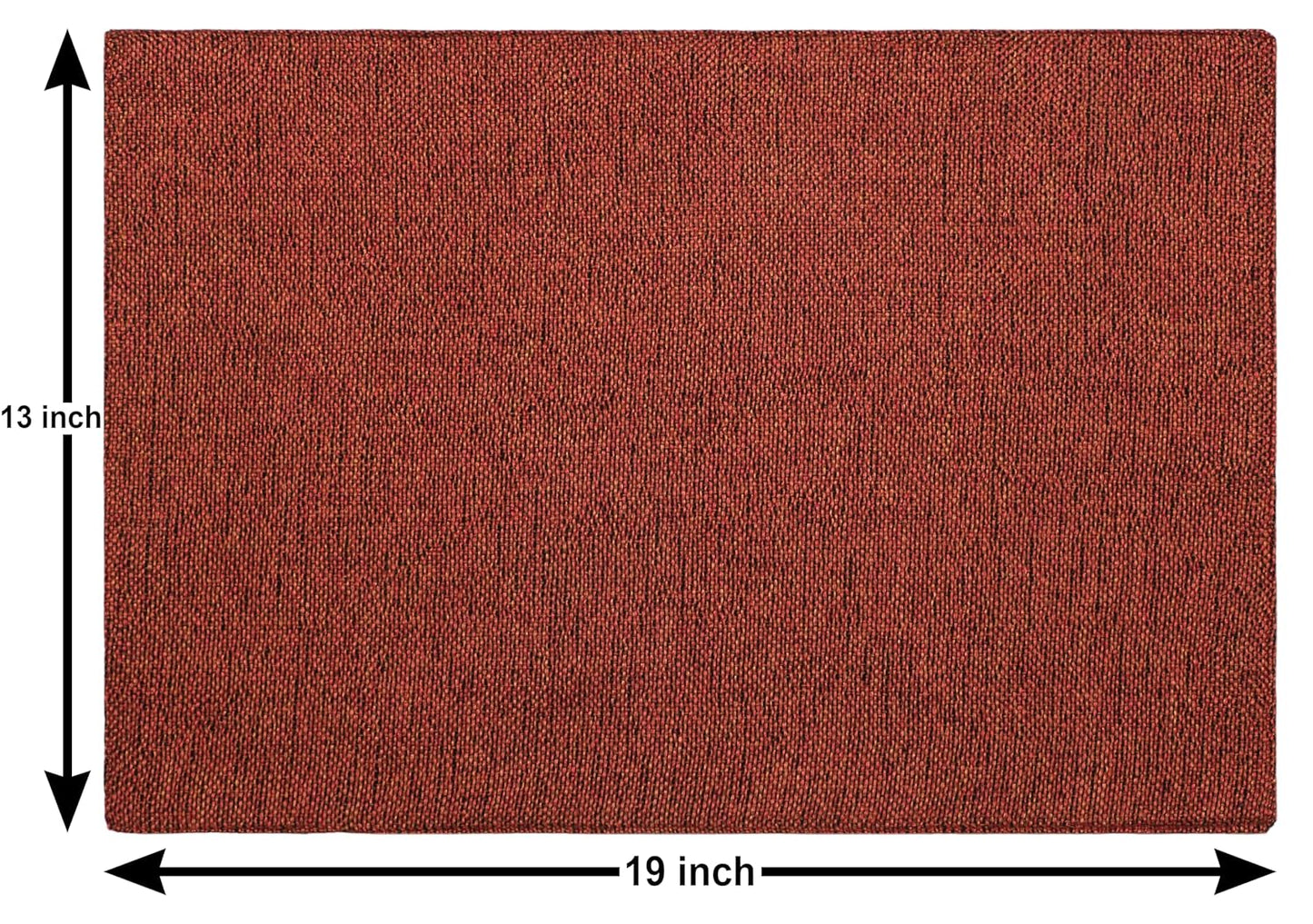 Table Placemats – Jute Polyester Blend, Heat-Resistant – 12x18 inch (Set of 4)
