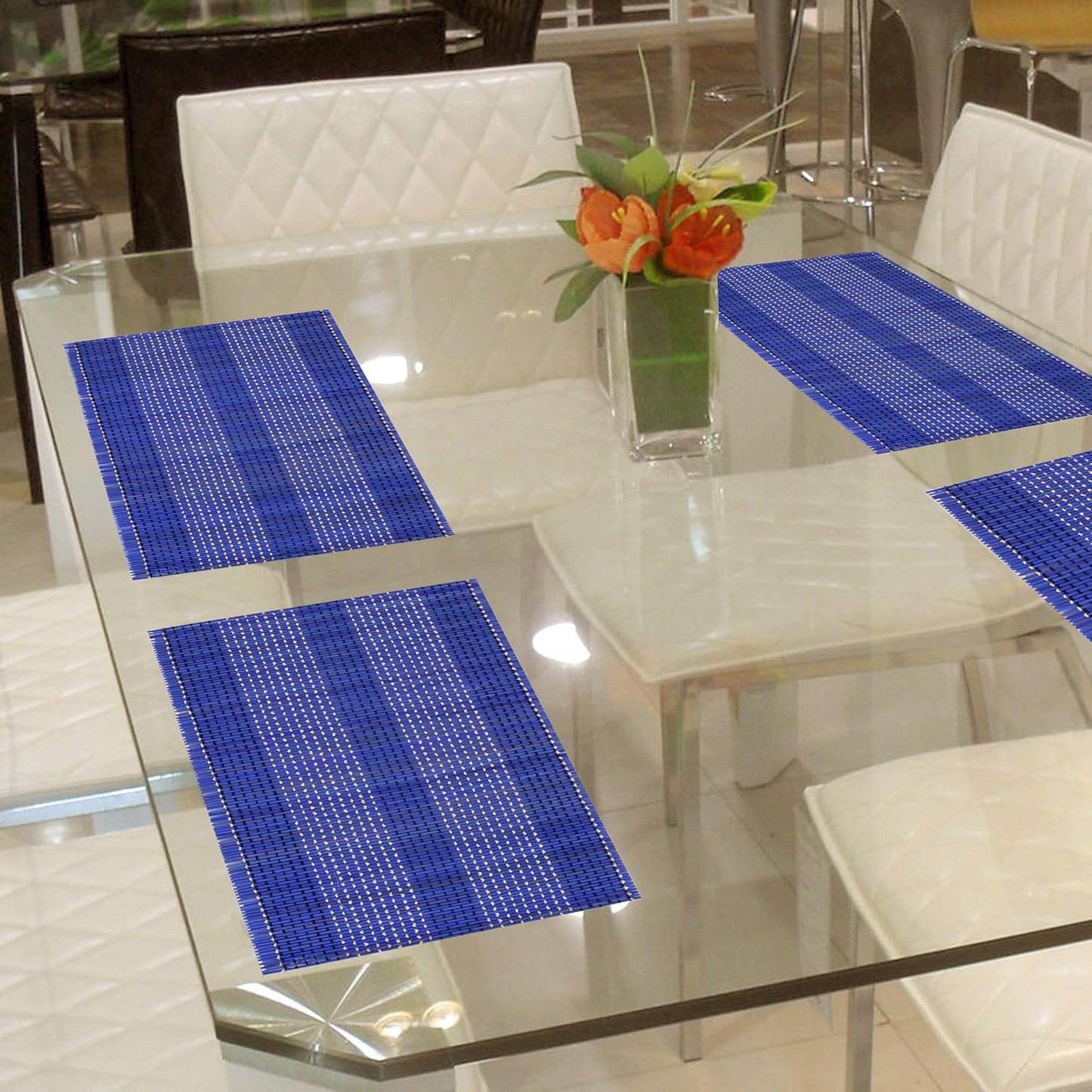 Bamboo Placemats – Reversible Bamboo – Set of 6, 45x30 cm