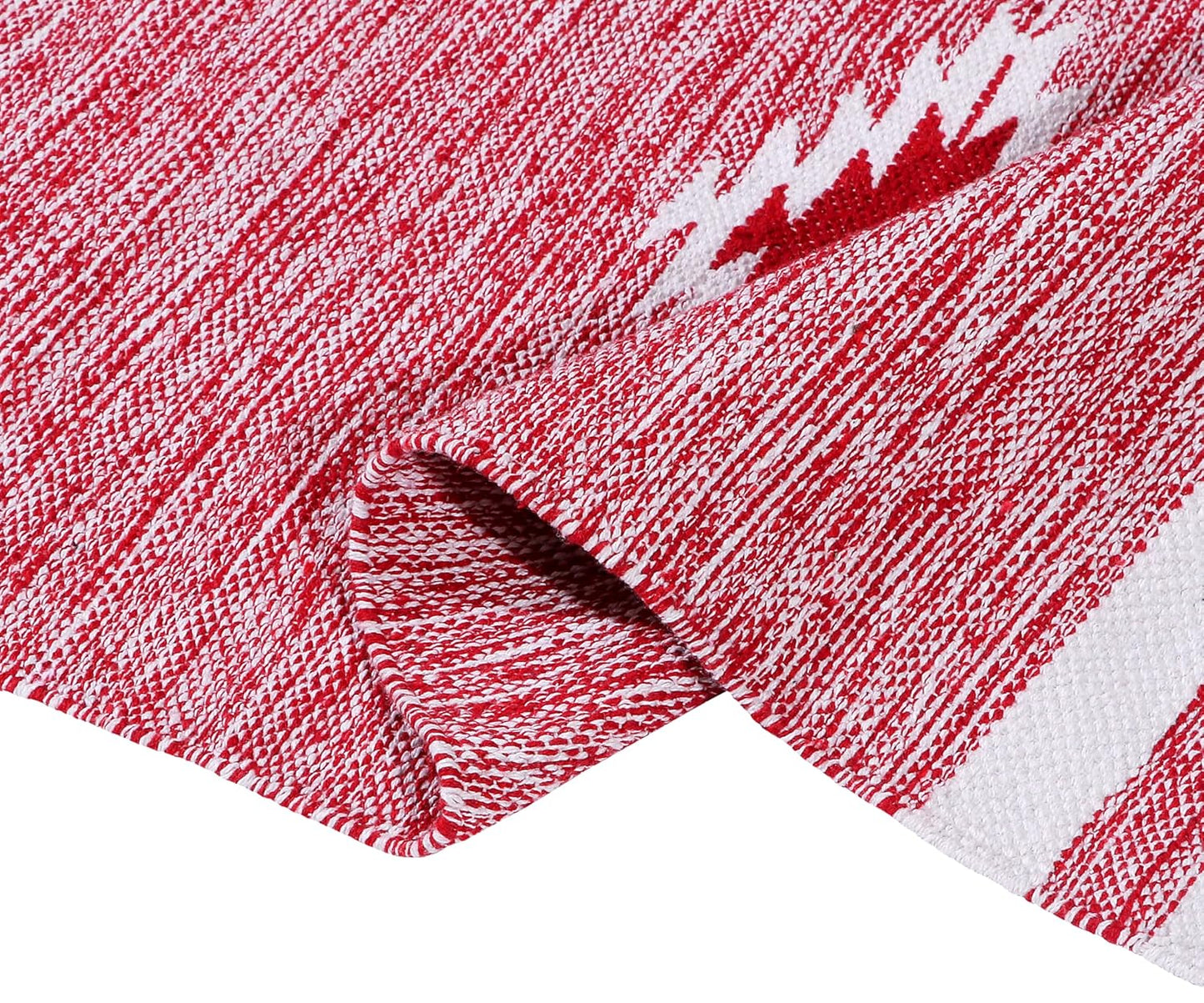 Hand Woven Cotton Runner – 100% Natural – 2x5 ft (60x152 cm) – Artisan Crafted