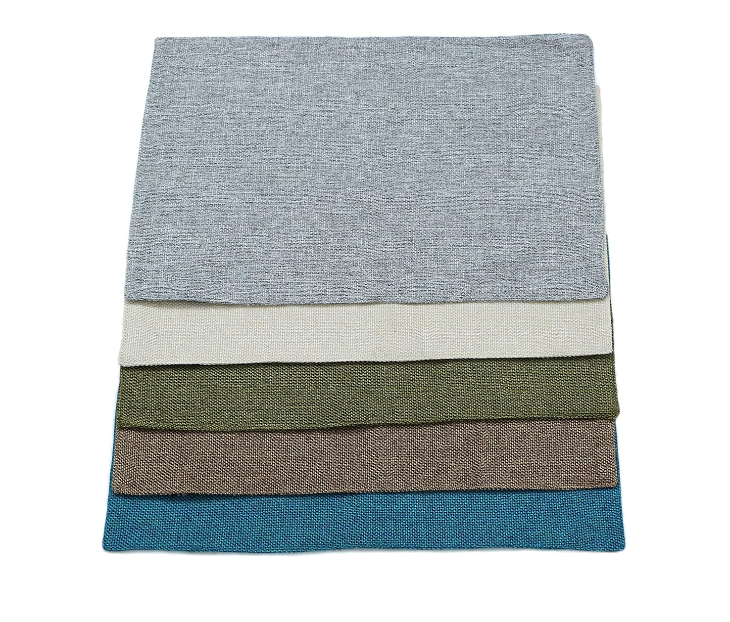 Table Placemat Set – Jute & Polyester, Heat-Resistant – 12"x18" (Set of 4)