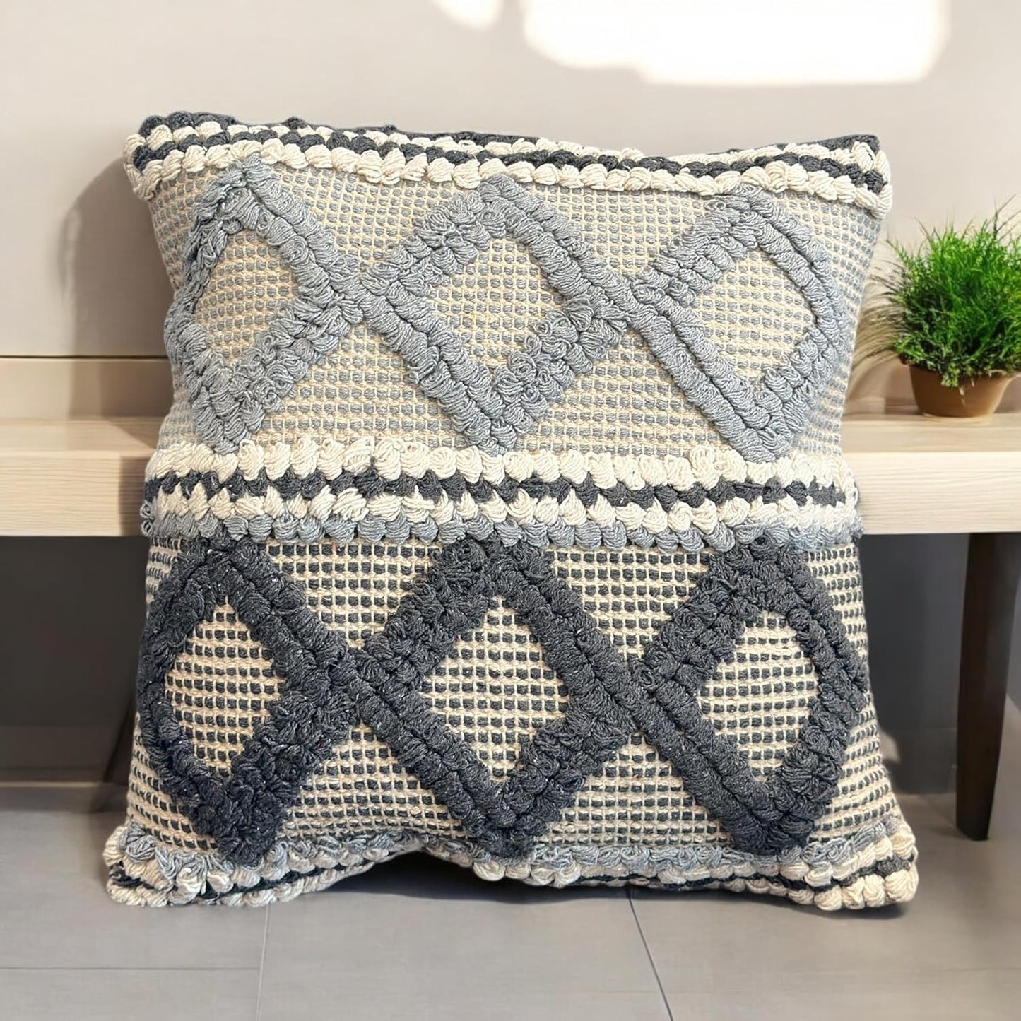 Wholesale Cushion Cover – Handwoven Cotton Pit Loom – 18x18" (Set of 2)