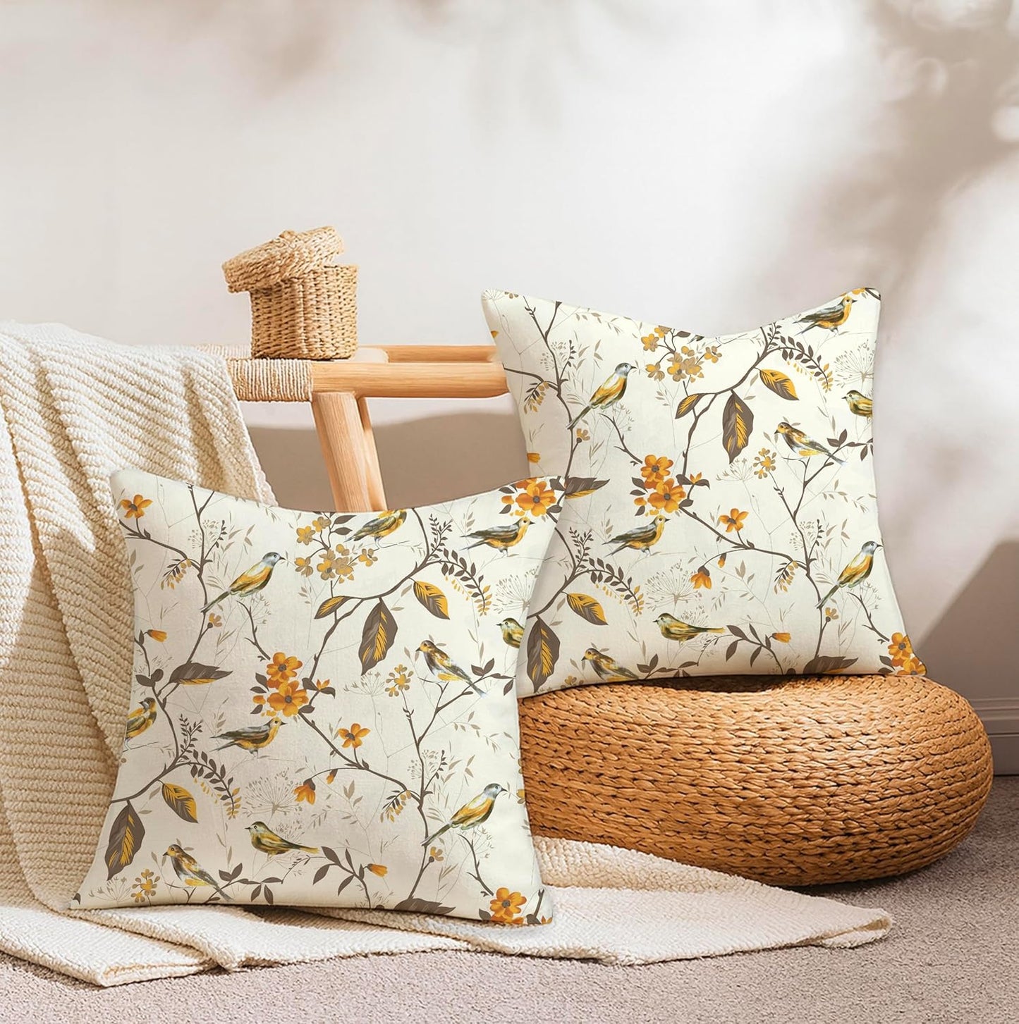 Wholesale Cushion Cover – Organic Cotton Hand Block Print – 16x16 Inch Set of 2