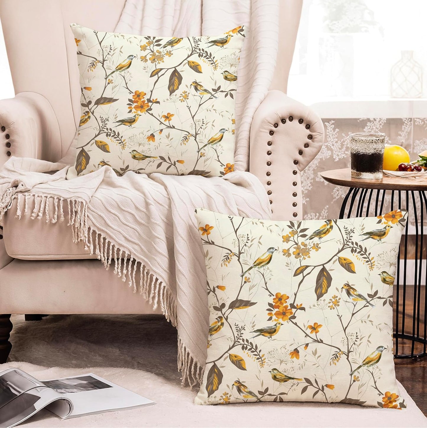 Wholesale Cushion Cover – Organic Cotton Hand Block Print – 16x16 Inch Set of 2