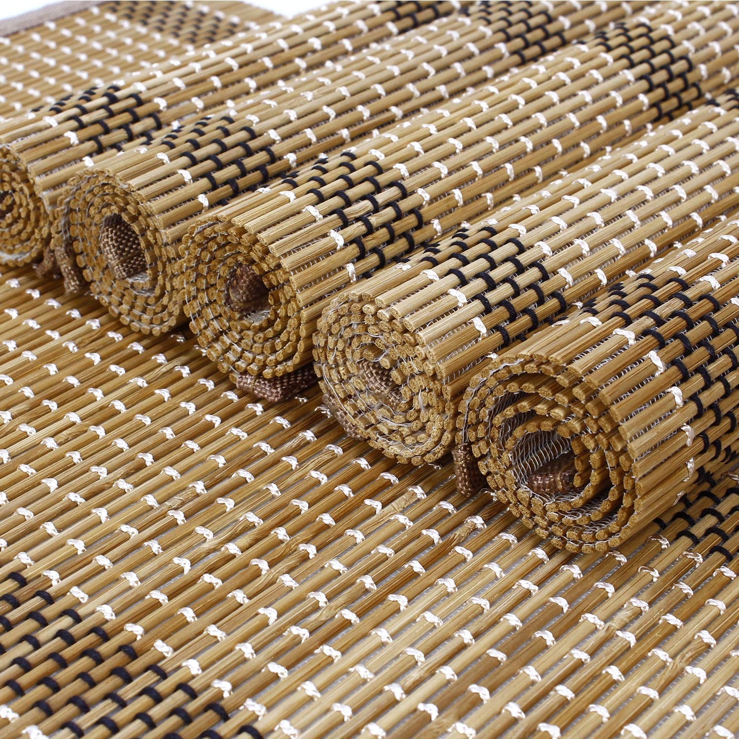 Table Mats – Heat Resistant Bamboo, Tortilla Brown – 45x30cm, Set of 6