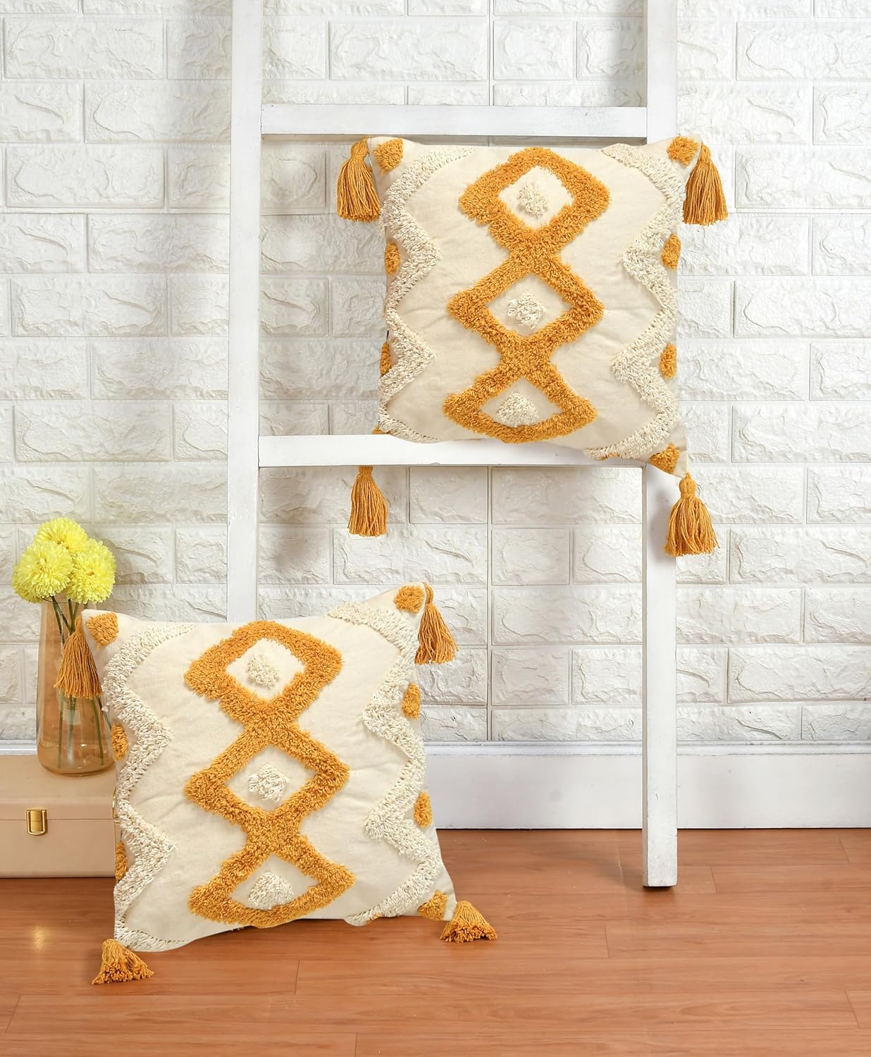 Tufted Cushion Cover – 100% Cotton – 16x16 inch – Wholesale Home Textiles