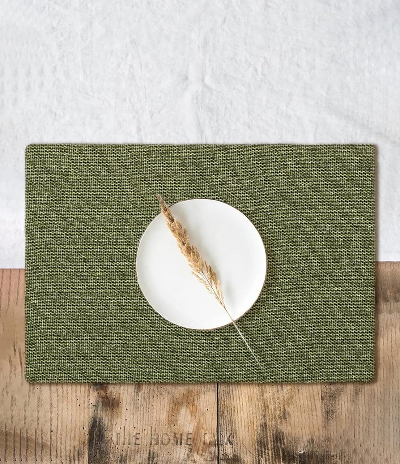Table Placemats – Jute & Polyester, Heat-Resistant – 12"x18" (30x46cm) Set of 4