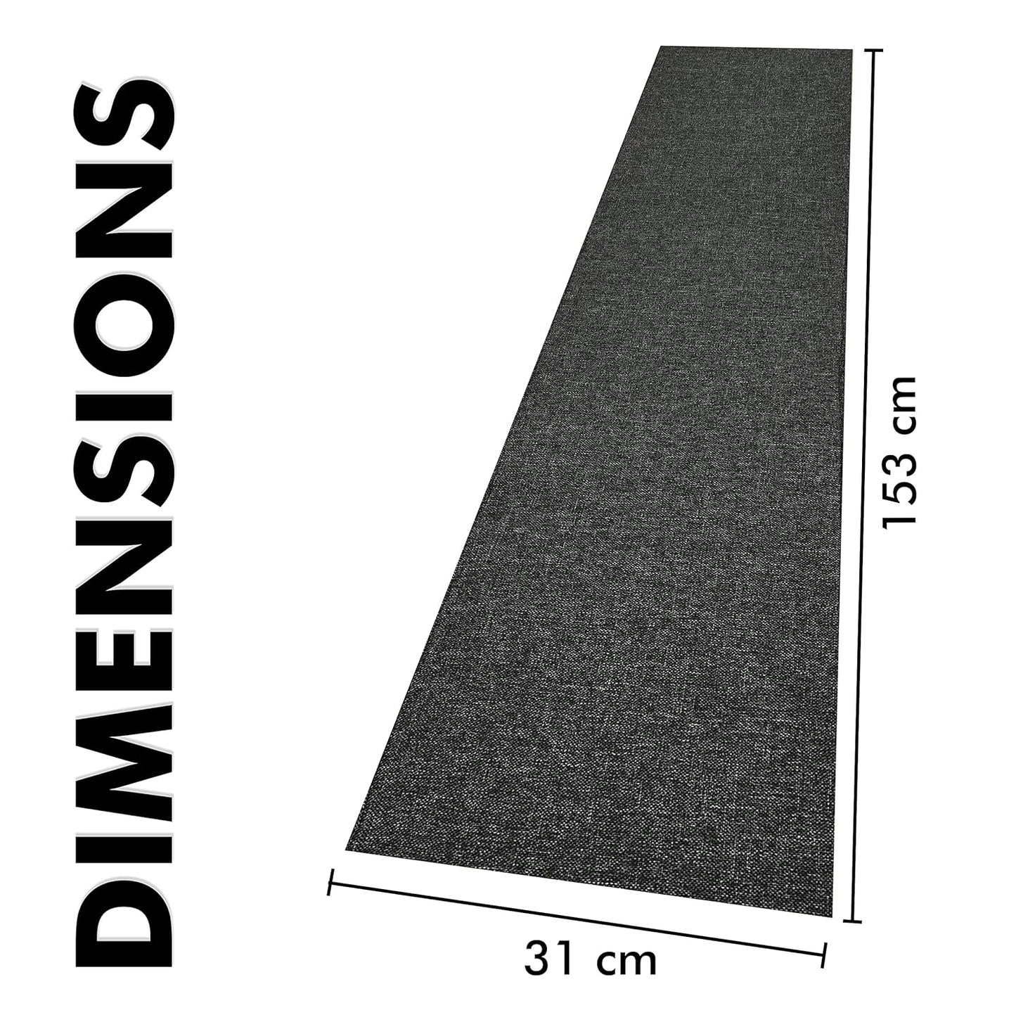 Dining Table Runner – Poly Jute, Black – 12x60 Inch (Wholesale)