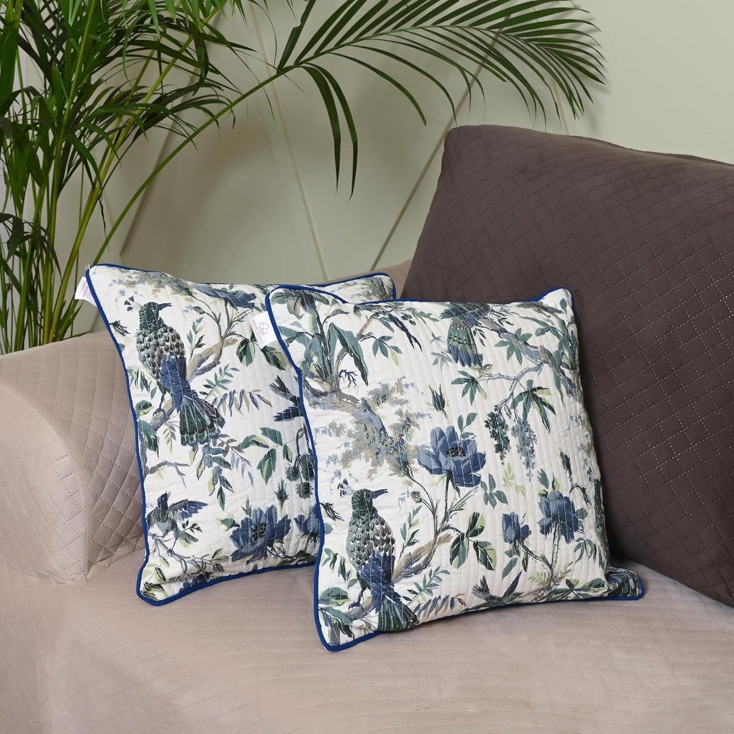 Cushion Cover – Hand Block Printed Cotton 180 TC – 16x16 Inch Set of 2