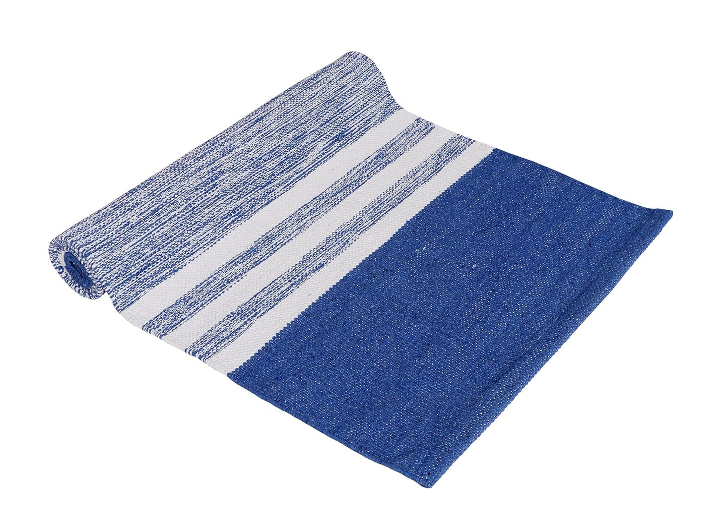 Hand Woven Cotton Rug Runner – Natural Fiber – 2x5 ft (60x152 cm) – Washable