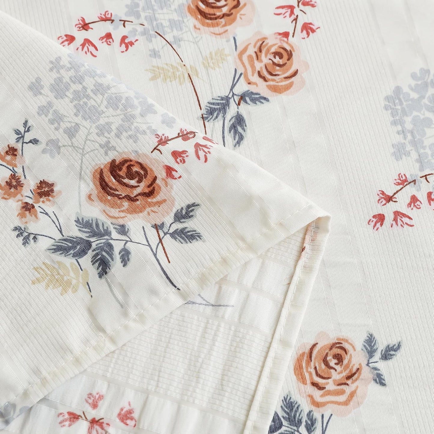 Flat Sheet King Size - Cloud Cotton 300 TC - Floral Design (270x250cm)