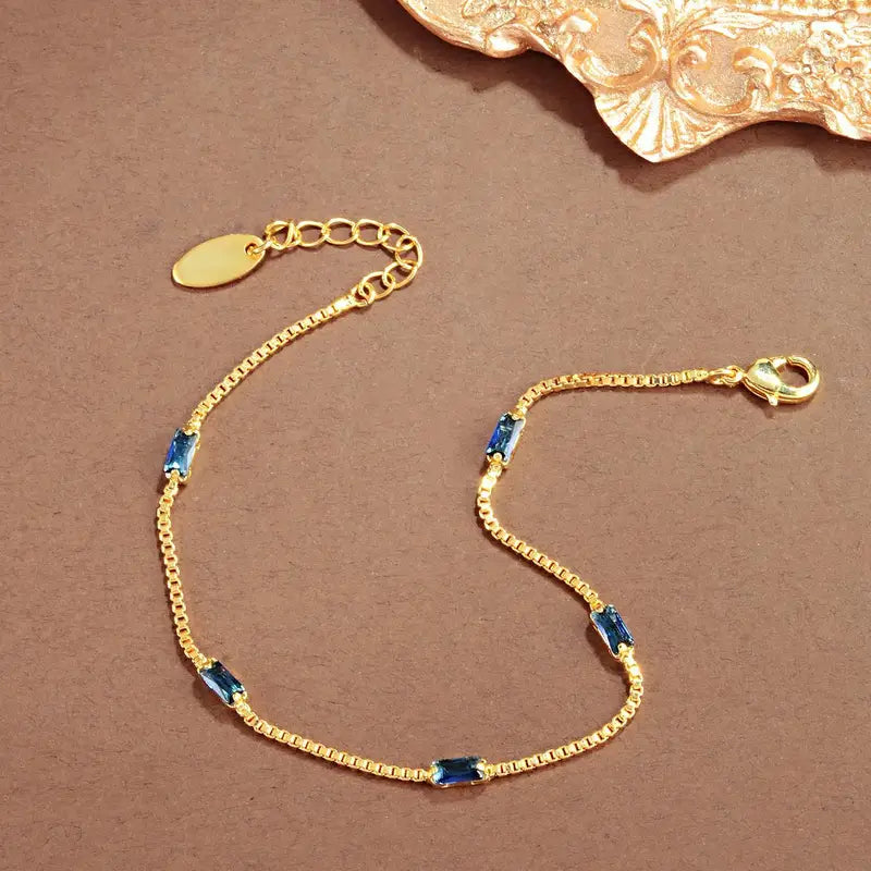 Zirconia Chain Bracelet Women - Elegant Daily Jewelry