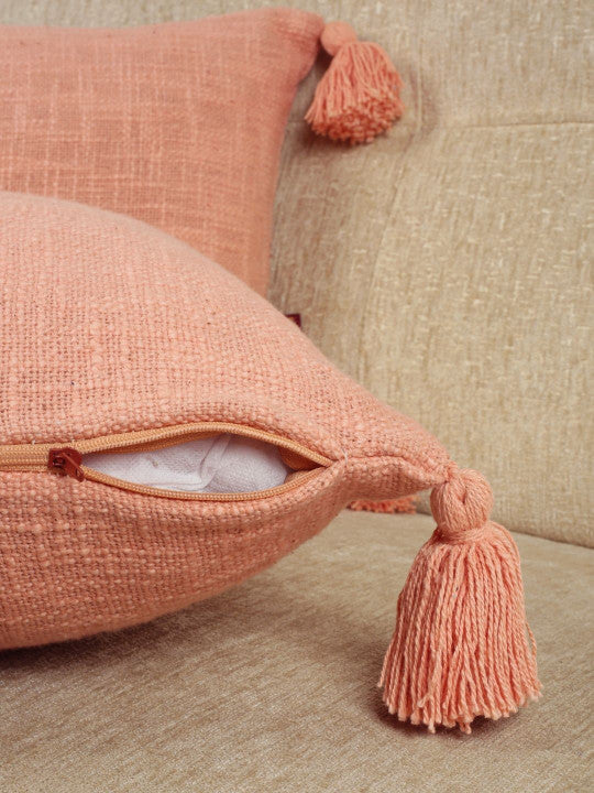 Set of 2 - Decorative Pillow Shams – Accent Covers – Concealed Zip Closure