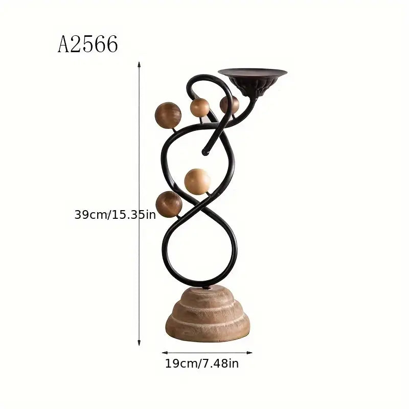 Wooden Candle Holder - Romantic Table Decor Wedding Party