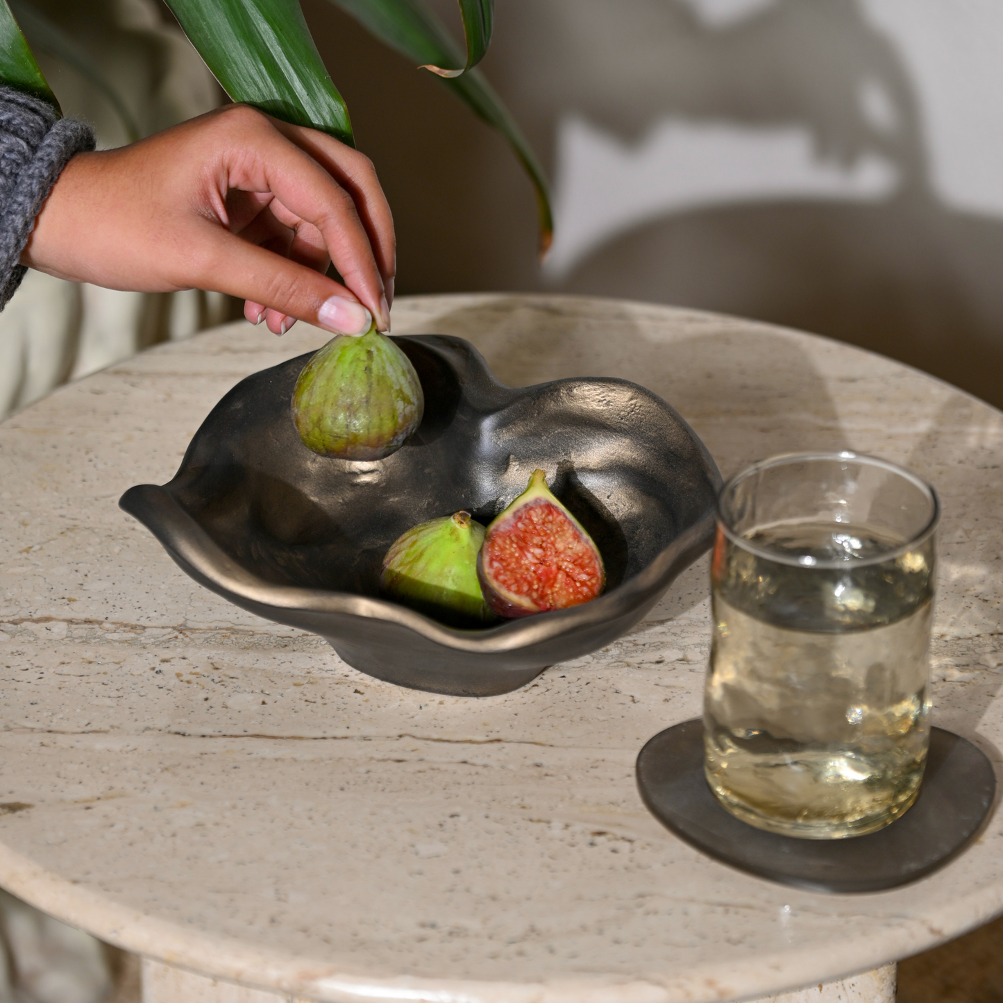 Marble Dust Serving Bowl - Two Sizes, Food-Safe
