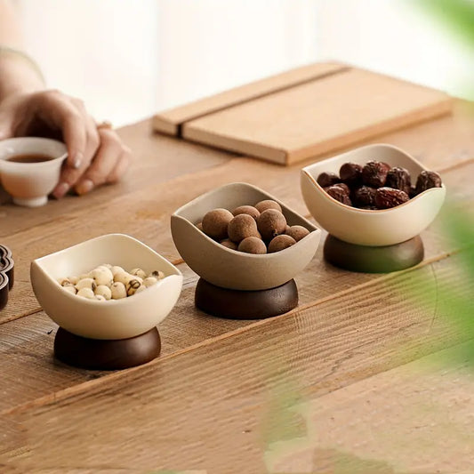 Ceramic Dessert Bowl - Cereal, Yogurt, Ice Cream, Snack Tray