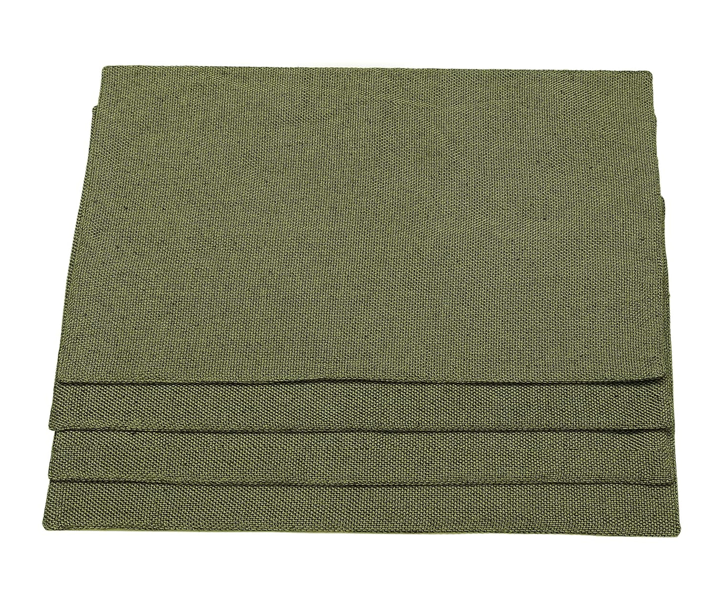Table Placemats – Jute & Polyester, Heat-Resistant – 12"x18" (30x46cm) Set of 4