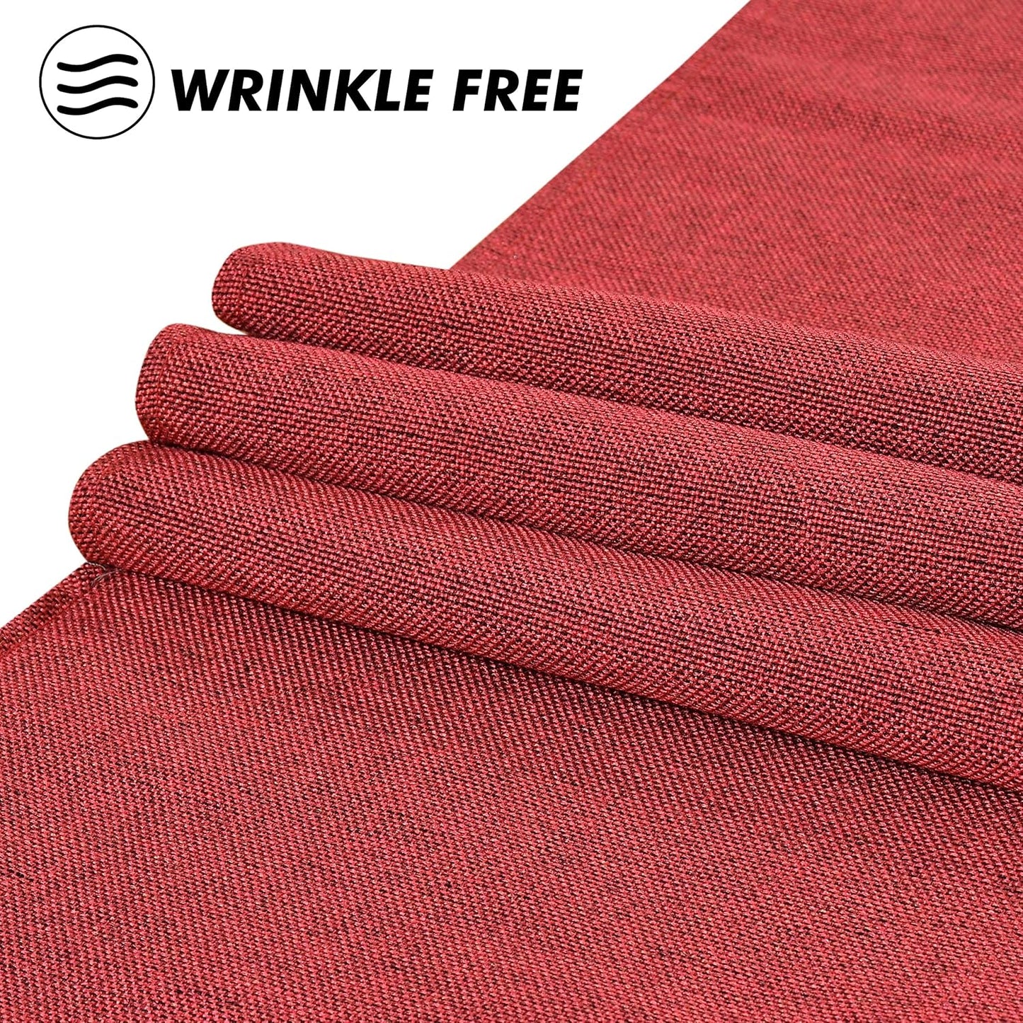 Dining Table Runner – Poly Jute Blend – 12x60 Inch, Maroon