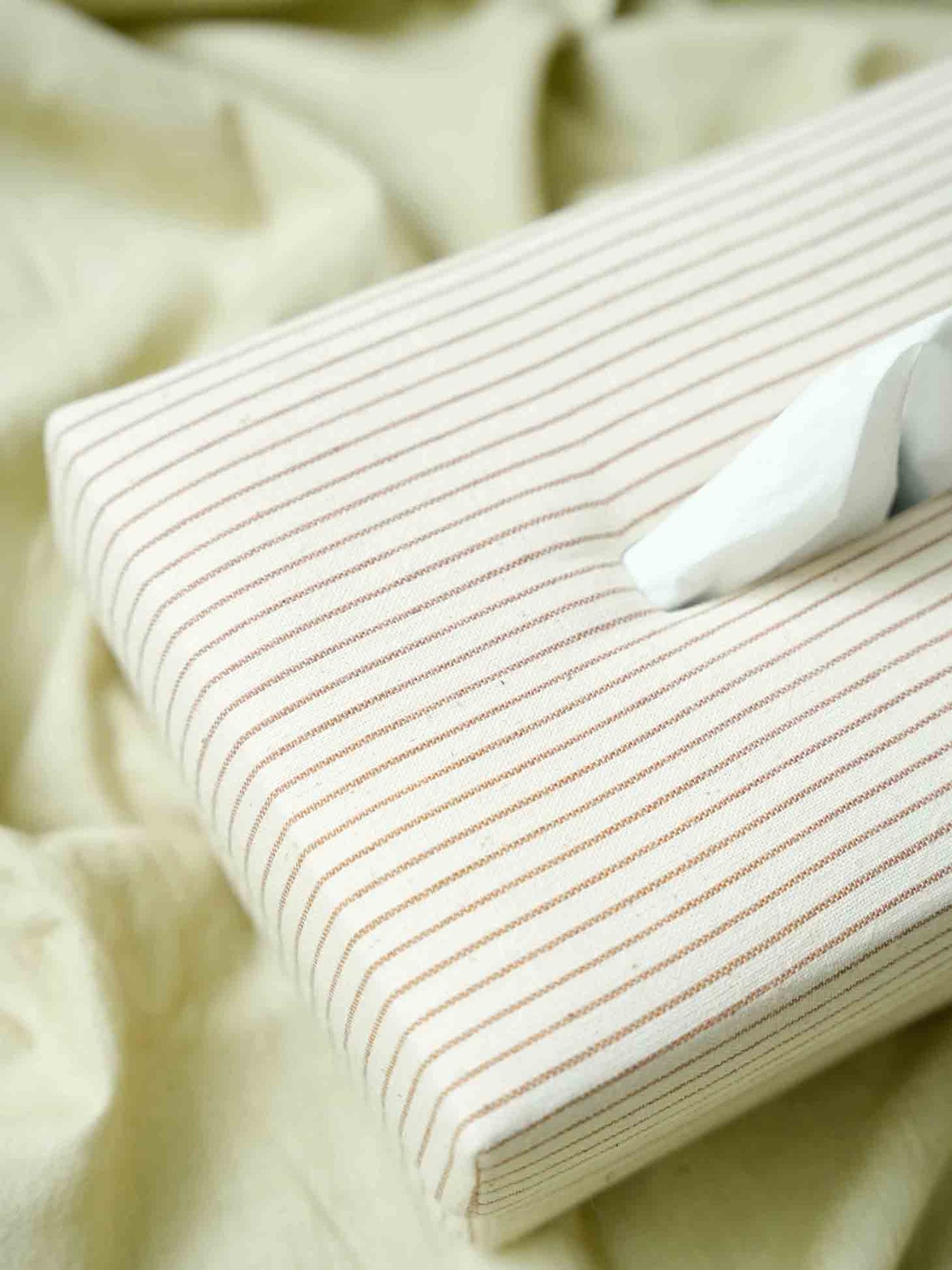 Handwoven Khadi Tissue Box - Eco-Friendly Fabric