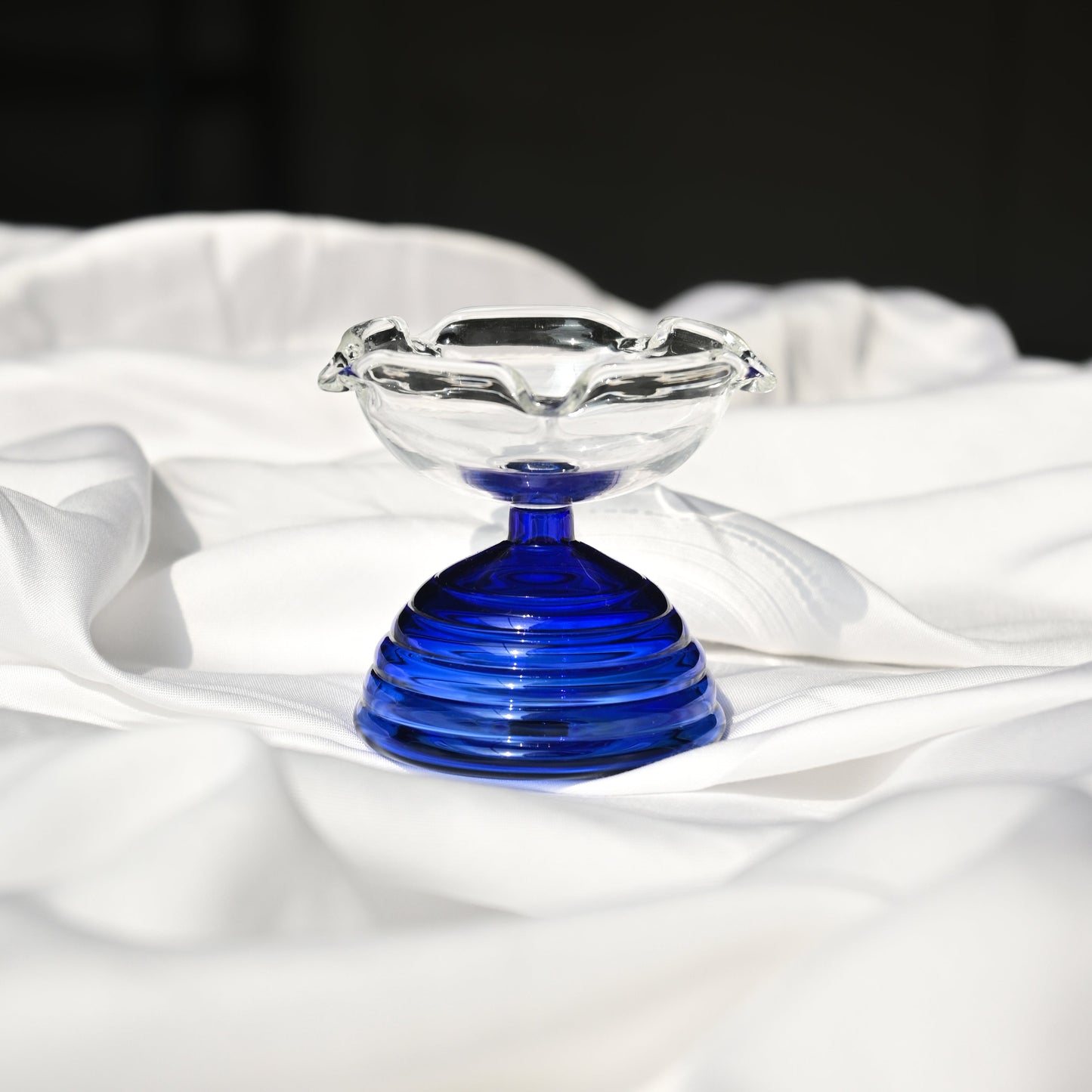 Glass Tea Light Candle Holder - Modern Diya Design