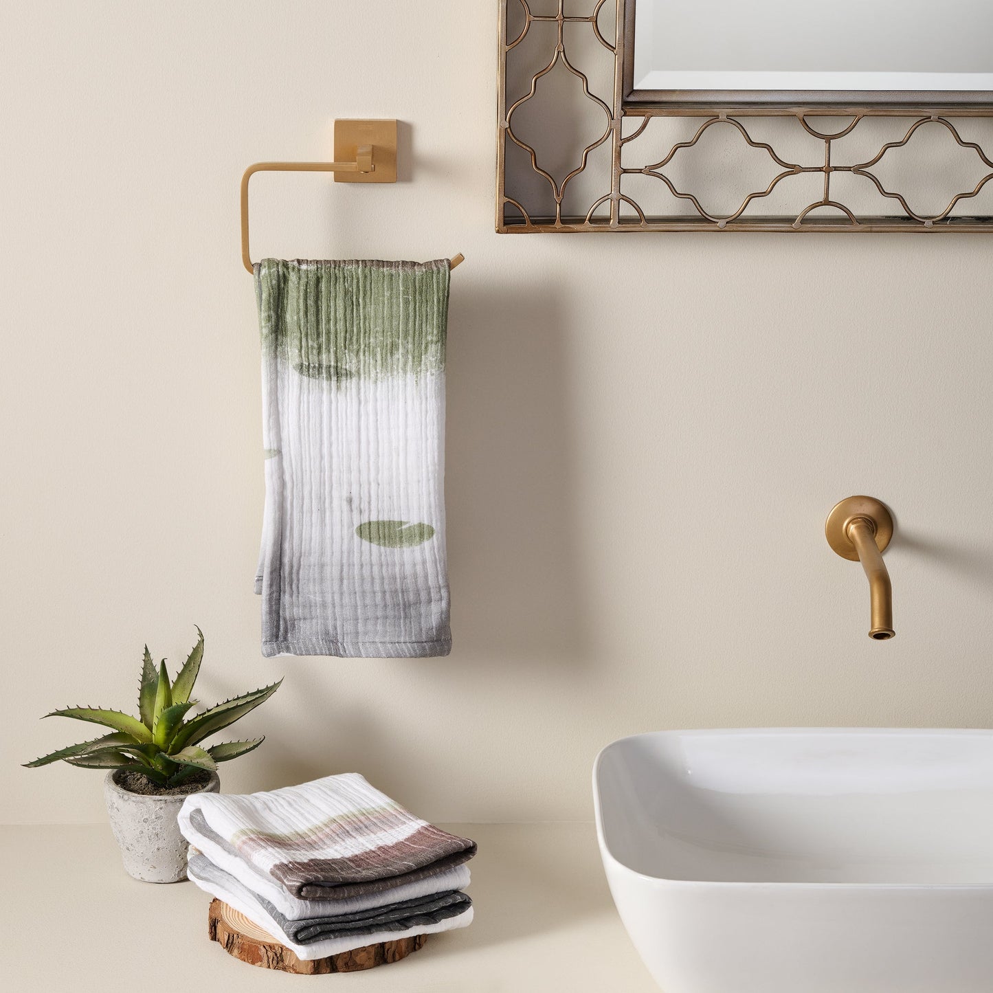 Cotton Gauze Hand Towel - Quick-Drying