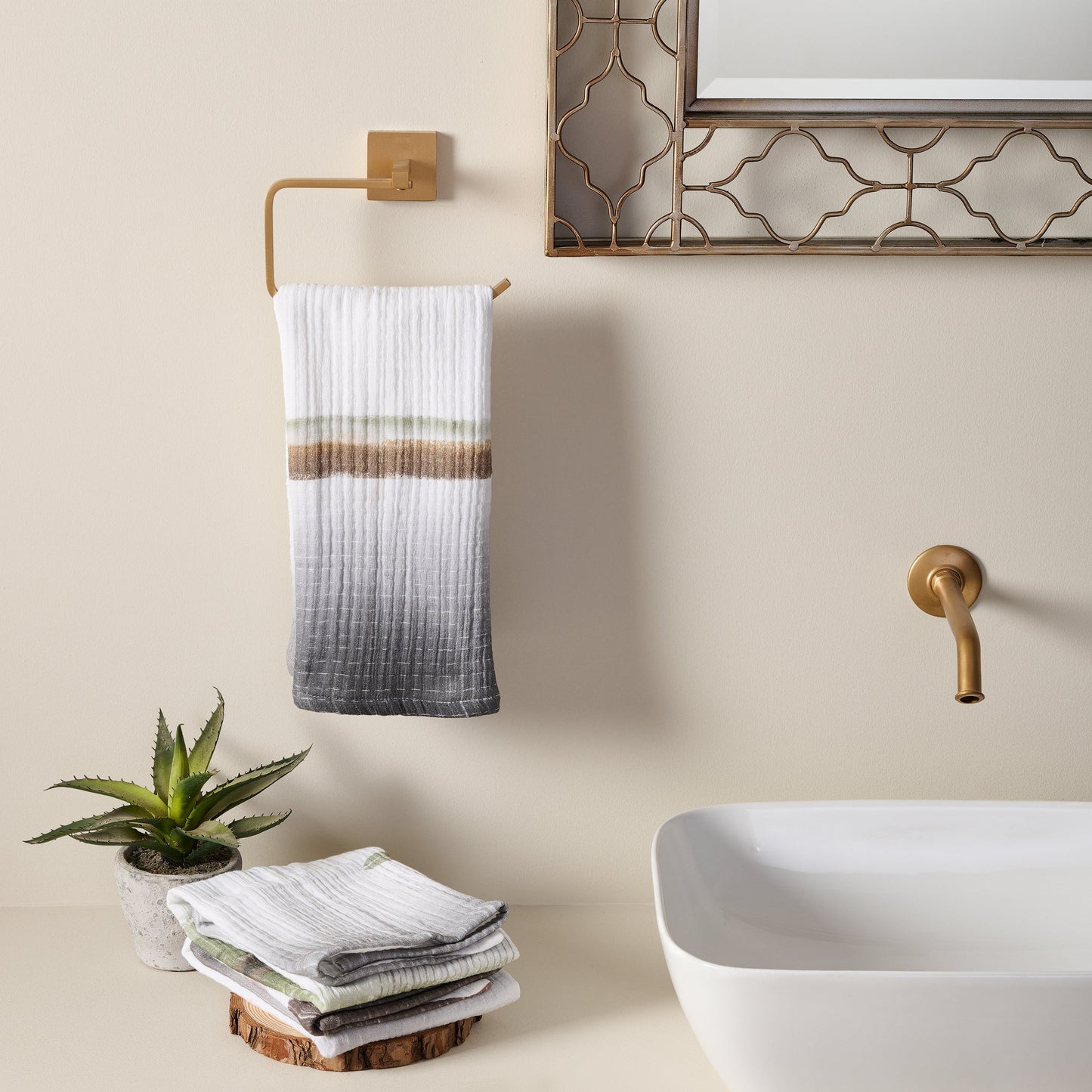 Cotton Gauze Hand Towel - Quick-Drying