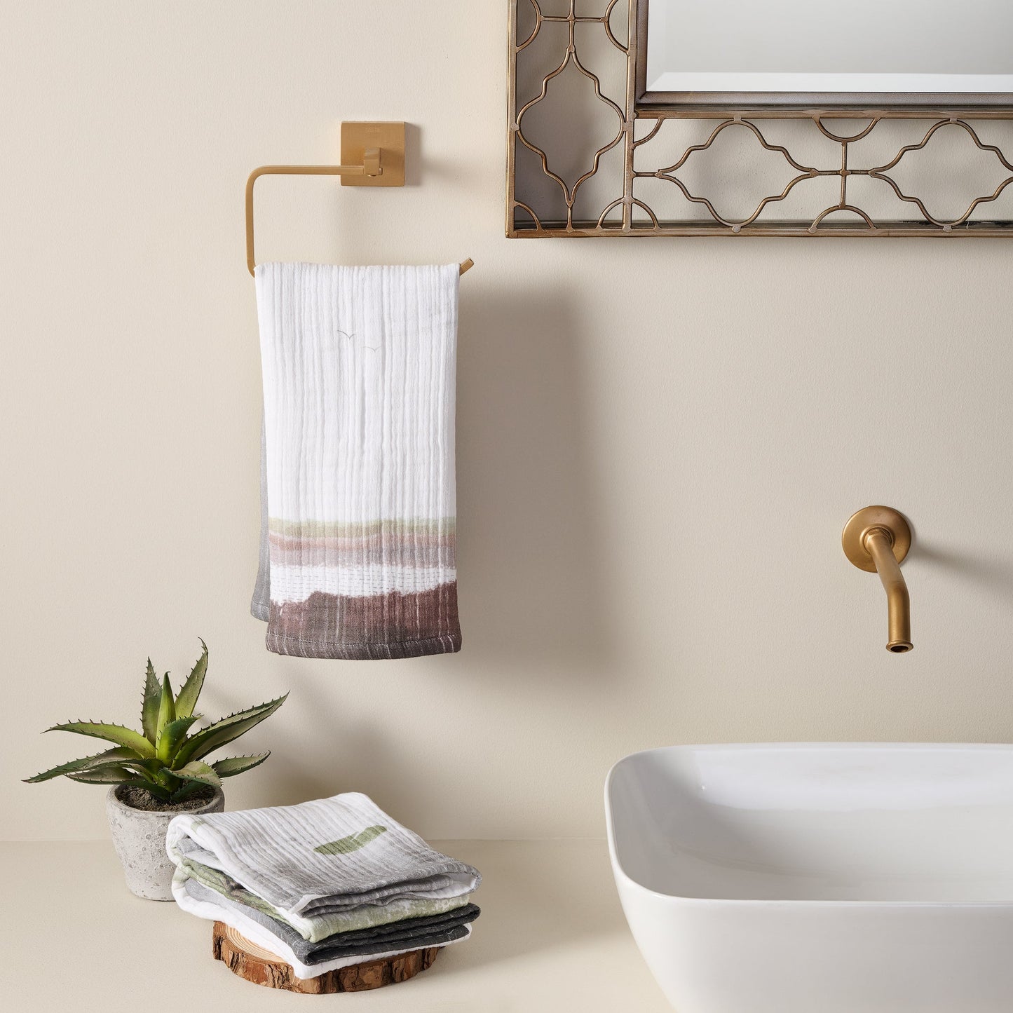 Cotton Gauze Hand Towel - Quick-Drying